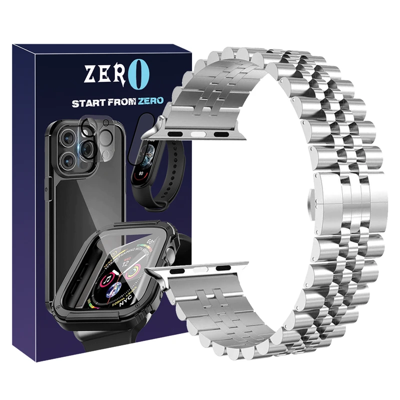 بند زیرو مدل 5Bead ZR مناسب برای اپل واچ سری 7/8/9 سایز 45 میلی متری
