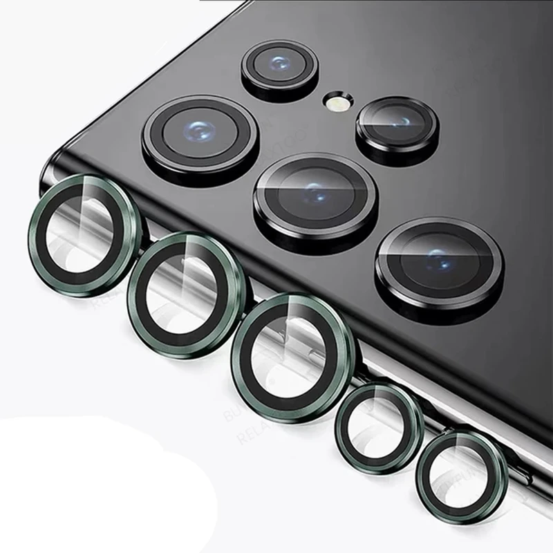 محافظ لنز دوربین ام‌گلس مدل Ring Metal MG مناسب برای گوشی موبایل سامسونگ Galaxy S25 Ultra