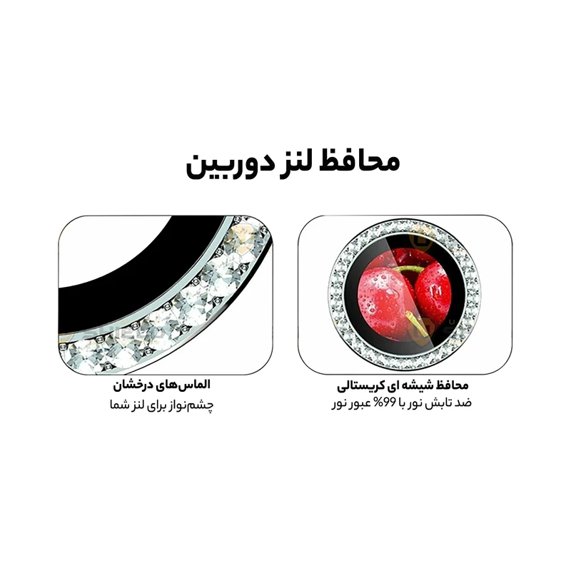 محافظ لنز دوربین رینگی آلتیمیت شیلد مدل Ring-Diamond-UL مناسب برای گوشی موبایل شیائومی Redmi Note 13 5G