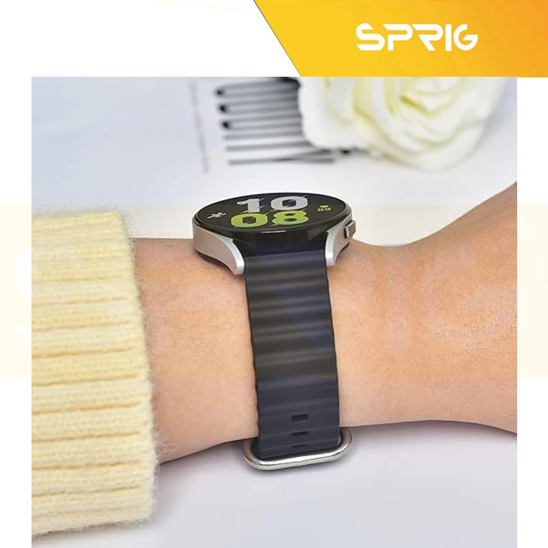 بند اسپریگ مدل Ocean مناسب برای ساعت هوشمند سامسونگ Galaxy Watch 4/5/6/7/FE سایز 40/43/44/46/47 میلی متری