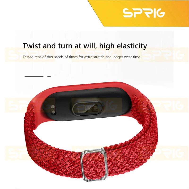 بند اسپریگ مدل Braided Solo مناسب برای ساعت هوشمند شیائومی Mi band 7