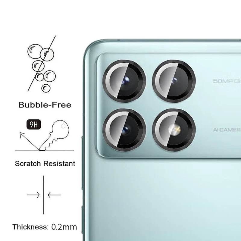 محافظ لنز دوربین رینگی ام‌گلس مدل Ring Protector مناسب برای گوشی موبایل شیائومی Poco X6 Pro