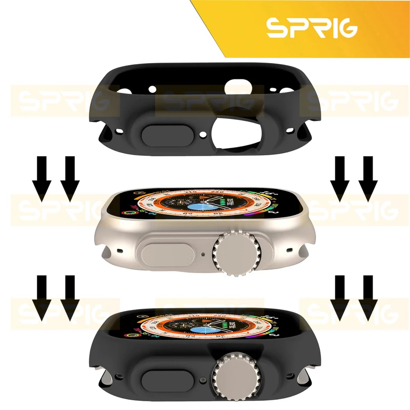 بند اسپریگ مدل Silicone Magnetic Link Protection مناسب برای اپل واچ Ultra / Ultra 2 49mm به همراه کاور