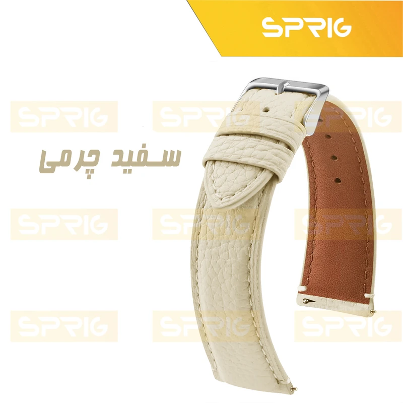 بند اسپریگ مدل Leather GIN TW مناسب برای ساعت هوشمند آمازفیت Pop 3s