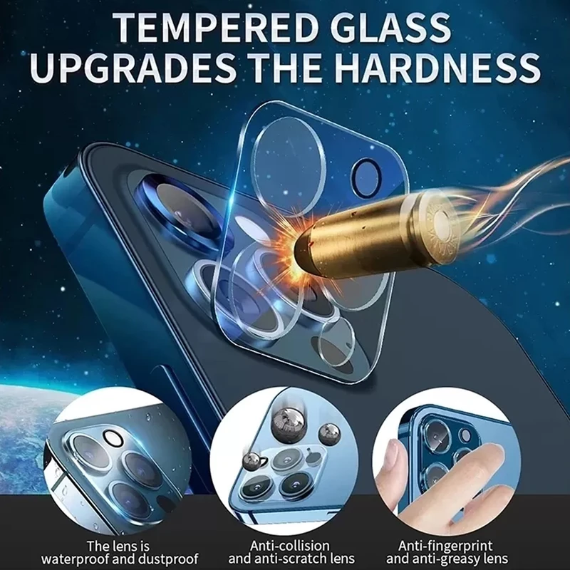 محافظ لنز دوربین زیرو مدل Glass 3D ZR مناسب برای گوشی موبایل اپل Iphone 13 Pro / 13 Pro Max