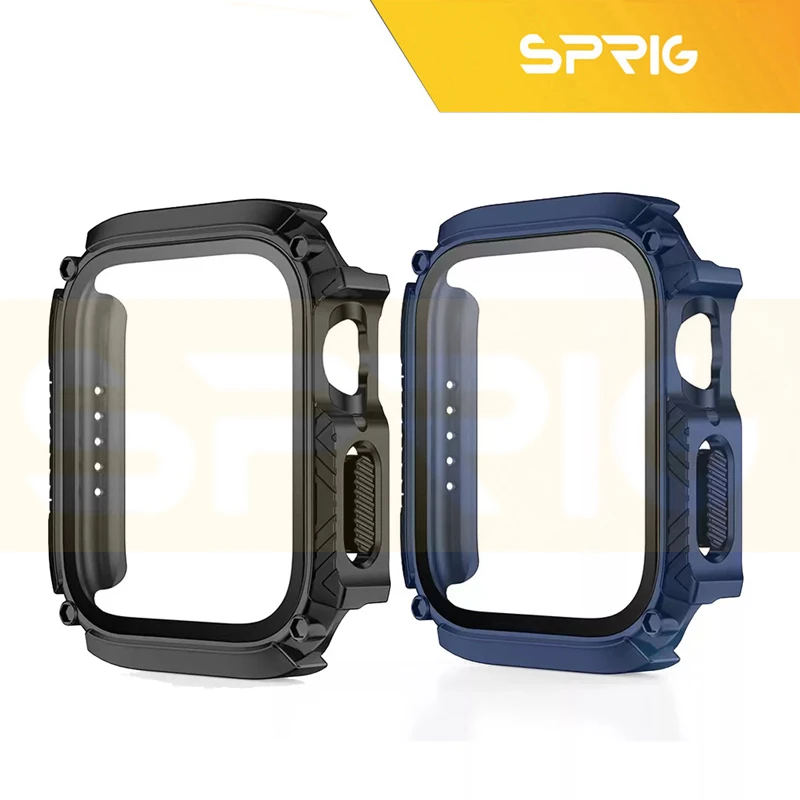 کاور اسپریگ مدل Armor Guard مناسب برای اپل واچ سری SE2021/7/8/9 سایز 45 میلی متری به همراه محافظ صفحه نمایش