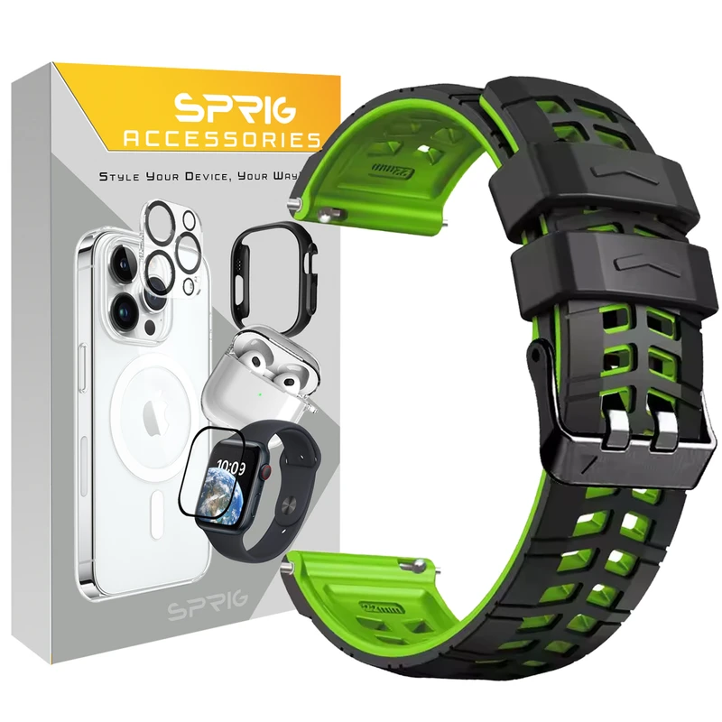 بند اسپریگ مدل Rebit Silicone مناسب برای ساعت هوشمند شیائومی S1 / S1 Active / S2 / Mi Watch XMWTCL02 / Mi Watch Color 2 / Mi Watch Color