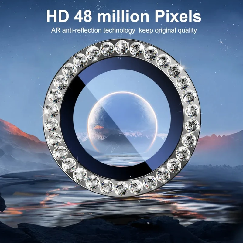 محافظ لنز دوربین رینگی ام‌گلس مدل Diamond Protector مناسب برای گوشی موبایل شیائومی Redmi 13C