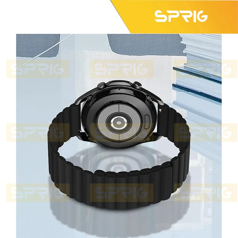 بند اسپریگ مدل Silicone Magnetic Link GRY TW مناسب برای ساعت هوشمند گلوریمی M1 Pro / GS1 Pro / Calling Watch M2