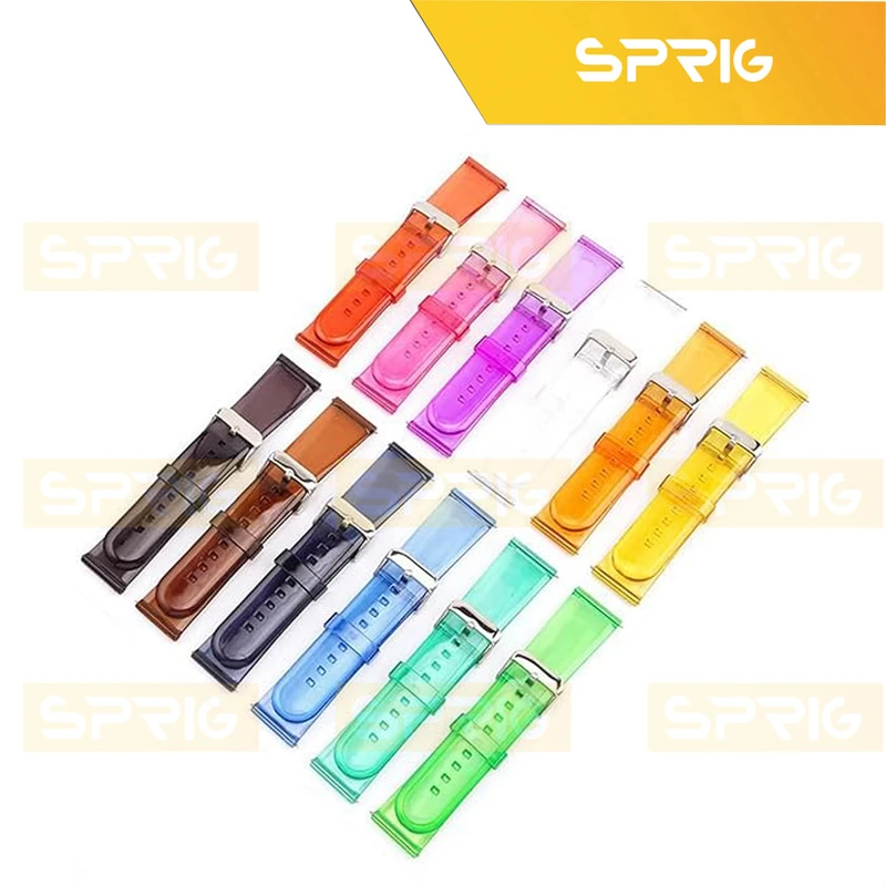 بند اسپریگ مدل Clear Silicone مناسب برای ساعت هوشمند شیائومی Amazfit GTS / GTS 2 / GTS 2 mini