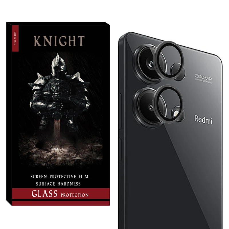 محافظ لنز دوربین نایت مدل Ring-Metal-KT مناسب برای گوشی موبایل شیائومی Redmi Note 13 pro 4g