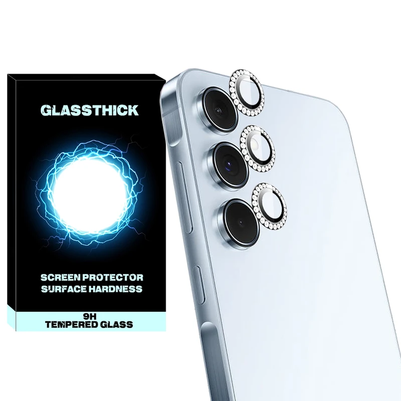 محافظ لنز دوربین گلستیک مدل Ring Diamond GL مناسب برای گوشی موبایل سامسونگ Galaxy F54