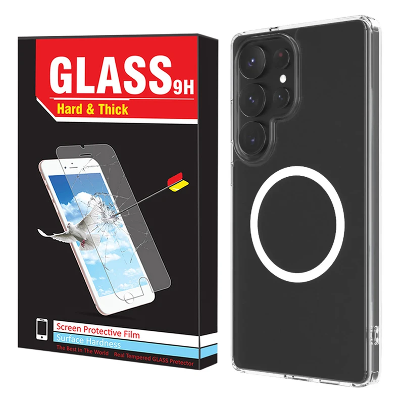 کاور هارد اند تیک مدل Transparent Magsafe HT مناسب برای گوشی موبایل سامسونگ Galaxy S25 Ultra