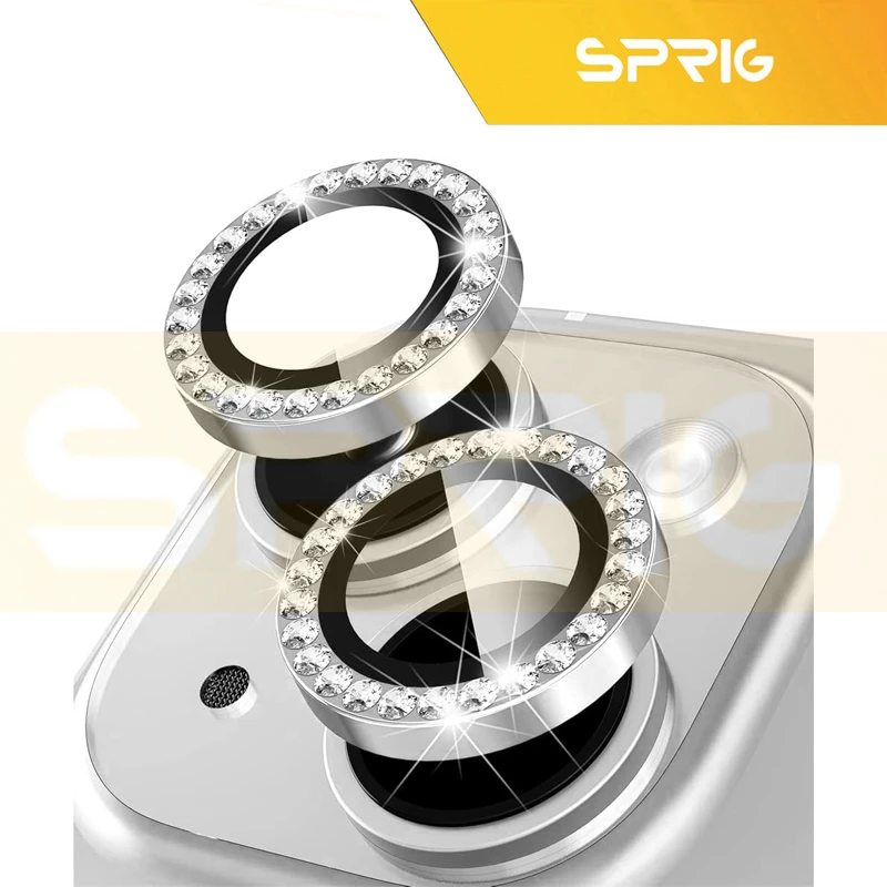 محافظ لنز دوربین اسپریگ مدل Ring Metal Shine مناسب برای گوشی موبایل اپل Iphone 12