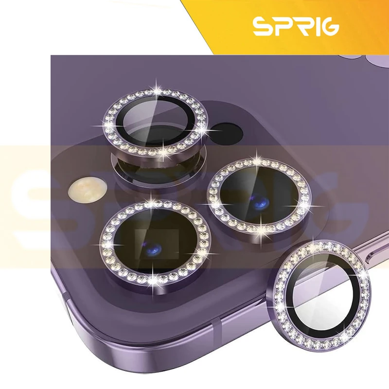محافظ لنز دوربین اسپریگ مدل Ring Metal Shine مناسب برای گوشی موبایل اپل Iphone 11 Pro/11 Pro Max