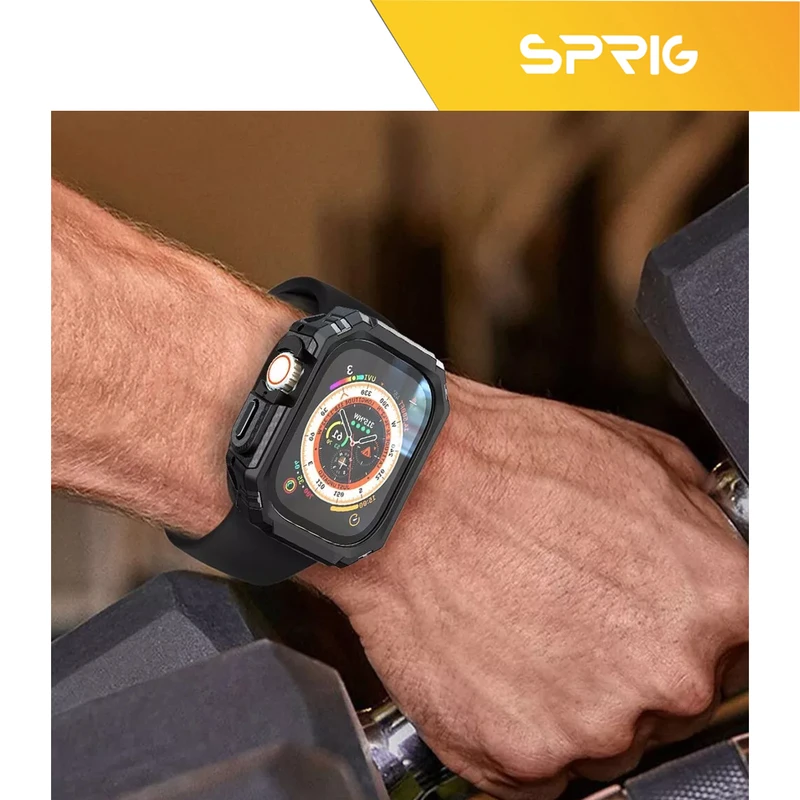 کاور اسپریگ مدل Carbon Armor مناسب برای اپل واچ Ultra / Ultra 2 49mm