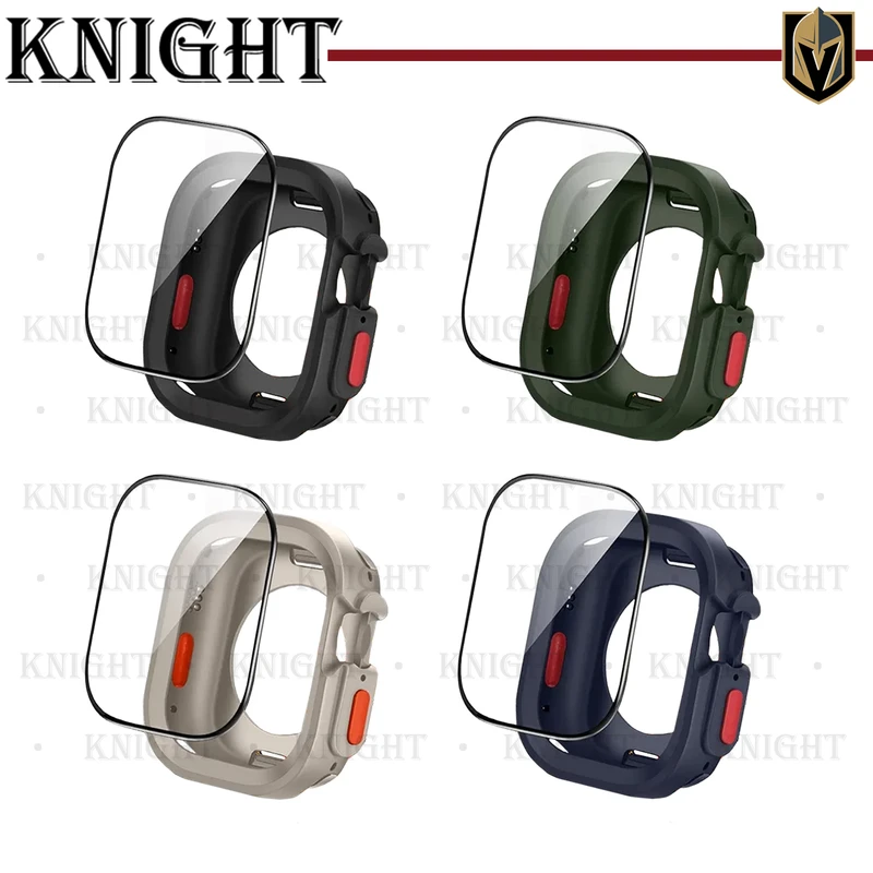 کاور نایت مدل SIC Armor KT مناسب برای اپل واچ Series SE 2022 Aluminum Case 44mm / SE 2021 Aluminum Case 44mm / Series 5 44mm / Series 6 44mm / SE 44mm به همراه محافظ صفحه نمایش