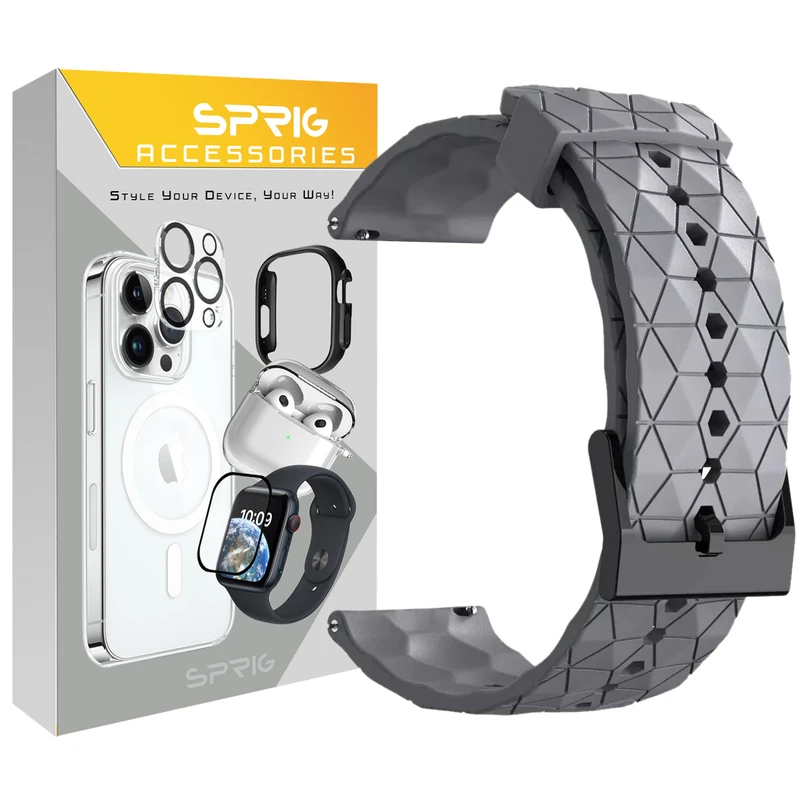 بند اسپریگ مدل LOZ SP TW مناسب برای ساعت هوشمند ایمیکی SF1 / SF1E / SE1 / ST1
