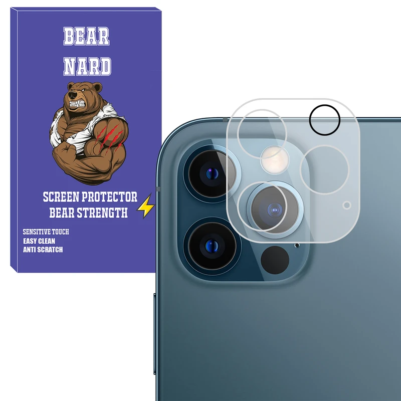 محافظ لنز دوربین برنارد مدل Glass 3D BR مناسب برای گوشی موبایل اپل Iphone 12 Pro