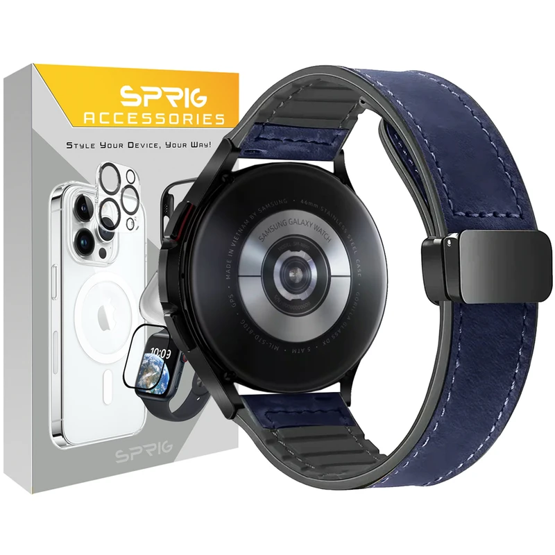 بند اسپریگ مدل SIC Magnetic Leather TW مناسب برای ساعت هوشمند شیائومی S1 / S1 Active / S2 / Mi Watch XMWTCL02 / Mi Watch Color 2 / Mi Watch Color