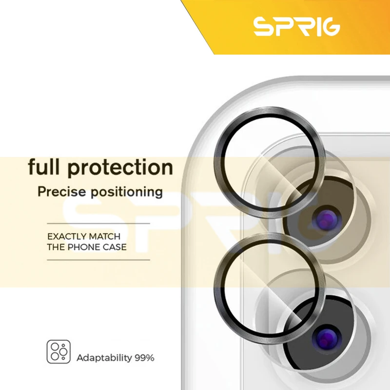 محافظ لنز دوربین اسپریگ مدل Ring Metal مناسب برای گوشی موبایل شیائومی Poco M6 Pro 5G