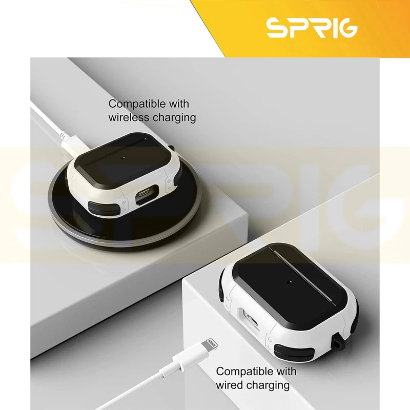 کاور اسپریگ مدل EggShell-SP مناسب برای کیس سامسونگ Galaxy Buds 3 / 3 Pro