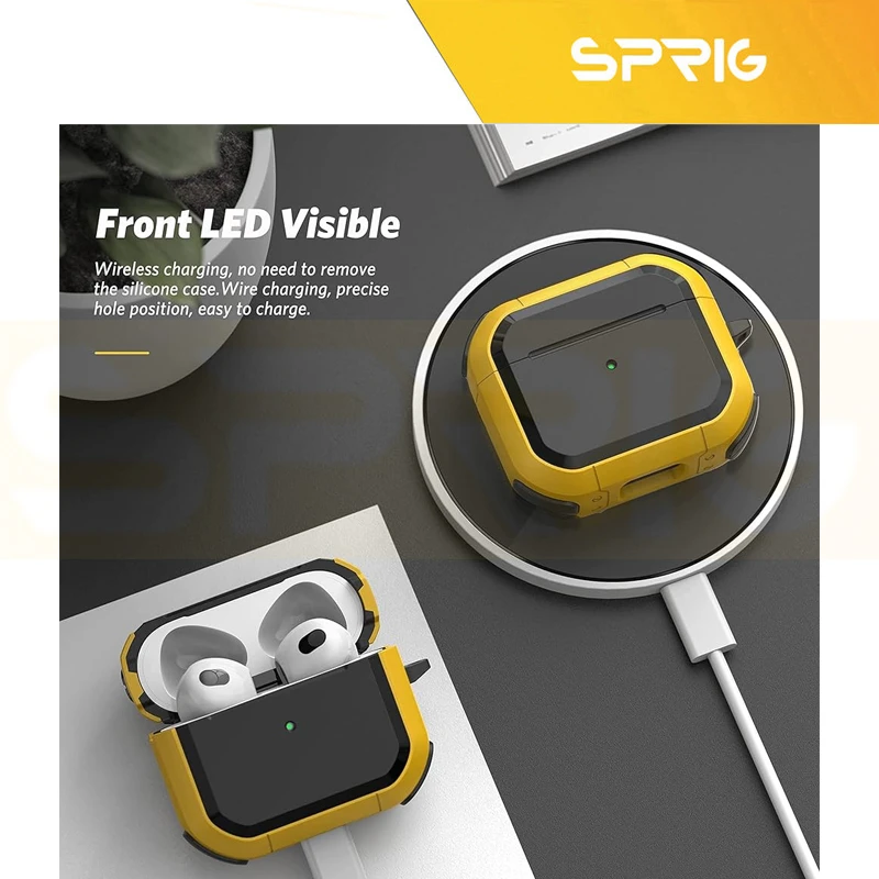 کاور اسپریگ مدل Eggshell-SMP مناسب برای کیس اپل AirPods 4