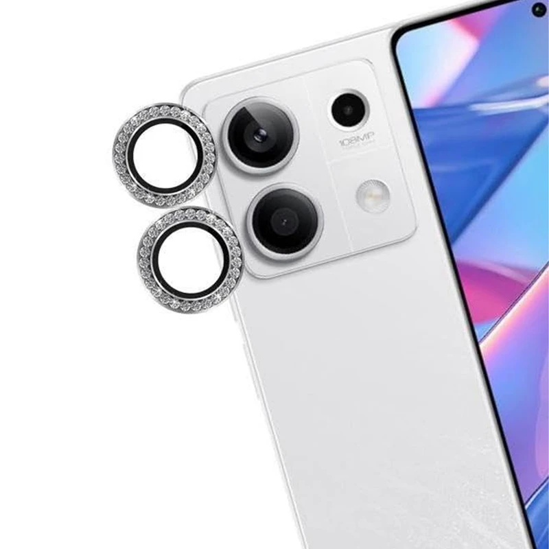 محافظ لنز دوربین رینگی ام‌گلس مدل Diamond Protector مناسب برای گوشی موبایل شیائومی Redmi Note 13 5G