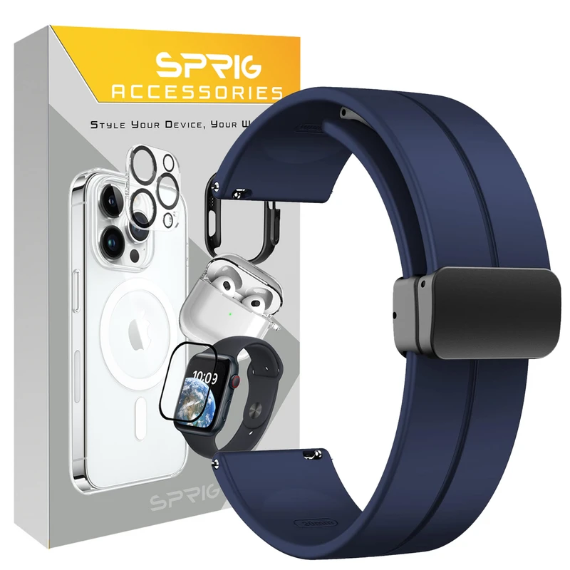 بند اسپریگ مدل SIC Magnet مناسب برای ساعت هوشمند سامسونگ Galaxy Watch 6 Classic 47mm