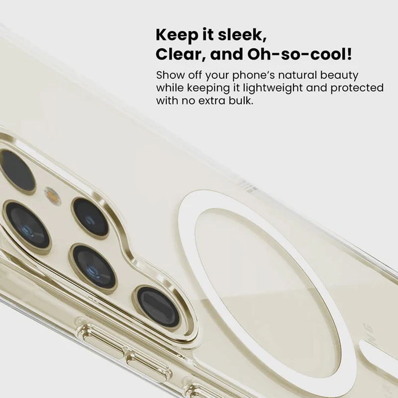 کاور زیرو مدل Transparent Magsafe ZR  مناسب برای گوشی موبایل سامسونگ Galaxy S25 Ultra
