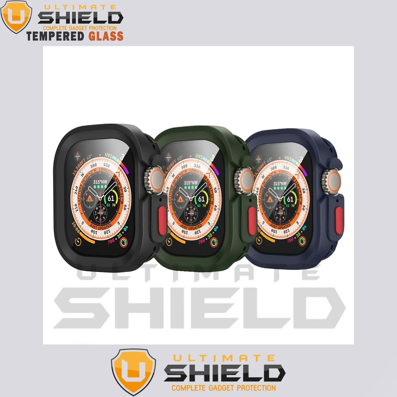 کاور آلتیمیت شیلد مدل SIC Armor UL مناسب برای اپل واچ Series 7 Aluminum 45mm / Series 8 Aluminum 45mm / Series 9 Aluminum 45mm به همراه محافظ صفحه نمایش
