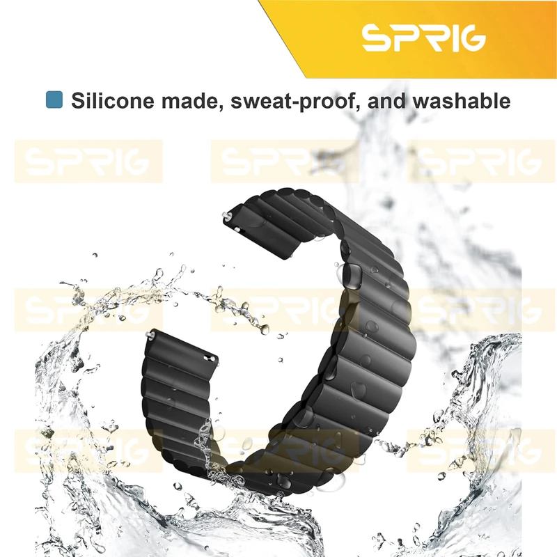بند اسپریگ مدل Silicone Magnetic Link BK TW مناسب برای ساعت هوشمند کیسلکت Kr / Kr2 / Kr pro