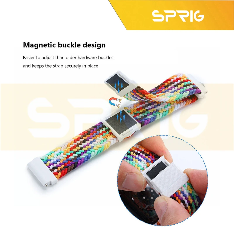 بند اسپریگ مدل Magnetic Braided مناسب برای ساعت هوشمند شیائومی Amazfit GTS / GTS 2 / GTS 2 mini