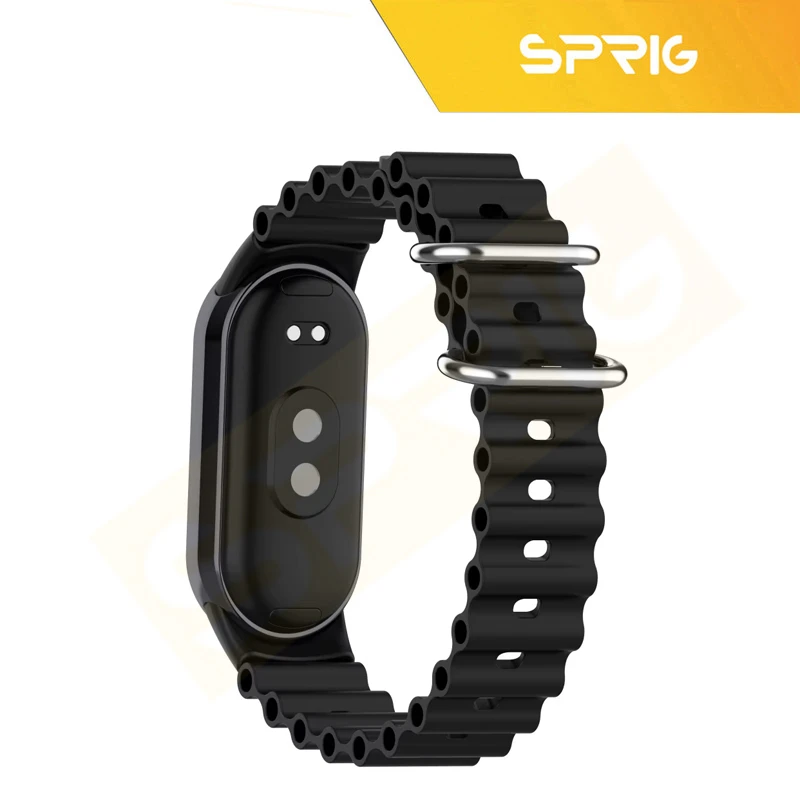 بند اسپریگ مدل Eco-SIC-Nylon-Ocean مناسب برای ساعت هوشمند شیائومی Mi Band 8/9 مجموعه 3 عددی