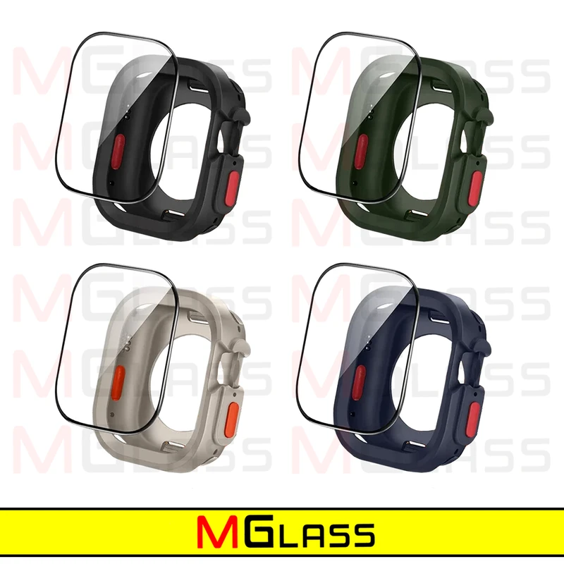 کاور ام‌گلس مدل SIC Armor MG مناسب برای اپل واچ سری 4/5/6/Se سایز 44 میلی متری به همراه محافظ صفحه نمایش