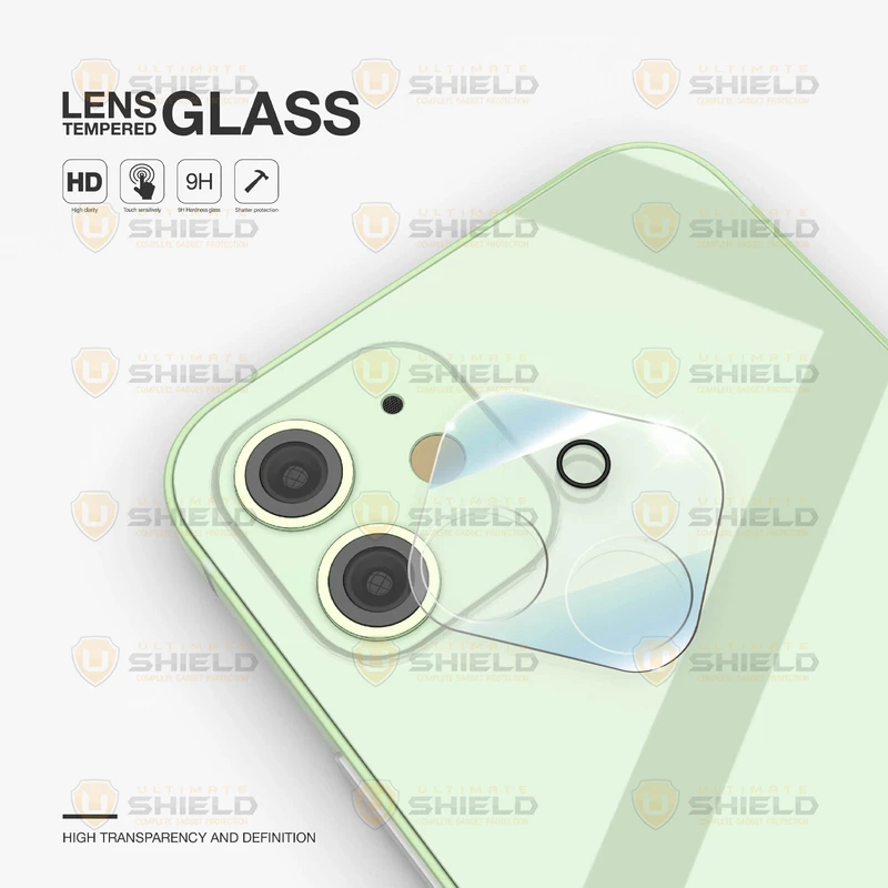 محافظ لنز دوربین شیشه‌ای آلتیمیت شیلد مدل Glass 3D UL مناسب برای گوشی موبایل اپل Iphone 12