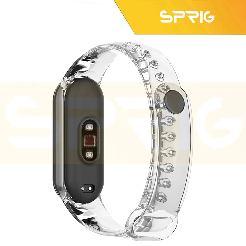 بند اسپریگ مدل Clear TRS مناسب برای ساعت هوشمند شیائومی Mi band 3/4