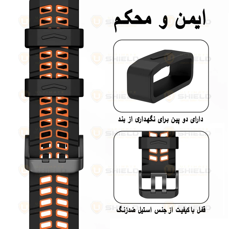 بند آلتیمیت شیلد مدل Rebbit TW مناسب برای ساعت هوشمند سامسونگ Galaxy Gear S3 / Watch 3 45mm / Watch 46mm / S3 Frontier / S3 Classic Gear 2 R380