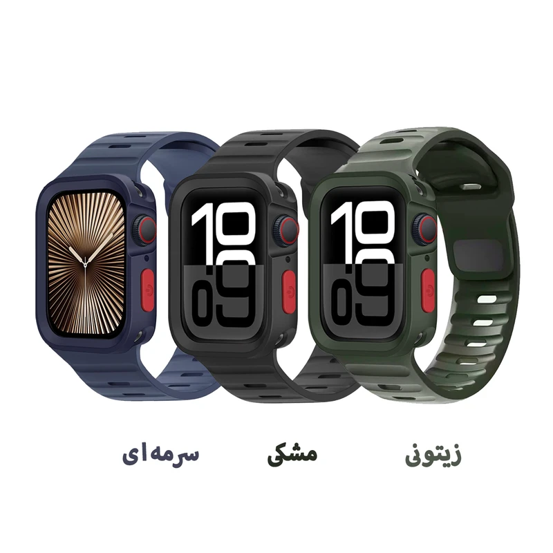 بند زیرو مدل SPG Defender ZR مناسب برای ساعت هوشمند اپل Series 10 46mm به همراه کاور