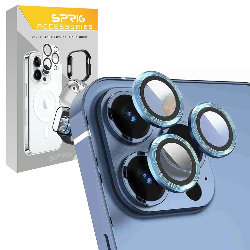 محافظ لنز دوربین اسپریگ مدل Metal Ring مناسب برای گوشی موبایل اپل iPhone 16 Pro / 16 Pro Max