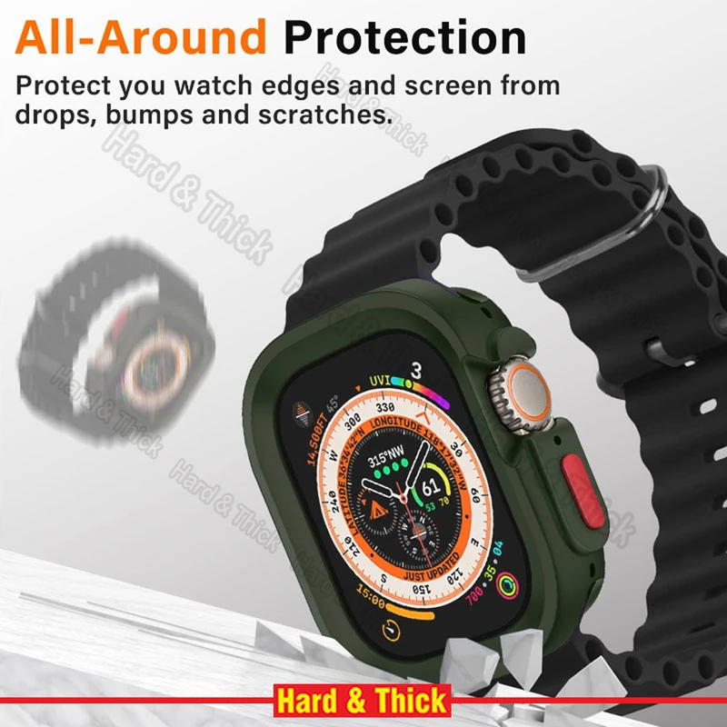 کاور هارد اند تیک مدل SIC Armor HT مناسب برای اپل واچ Ultra / Ultra 2 49mm به همراه محافظ صفحه نمایش
