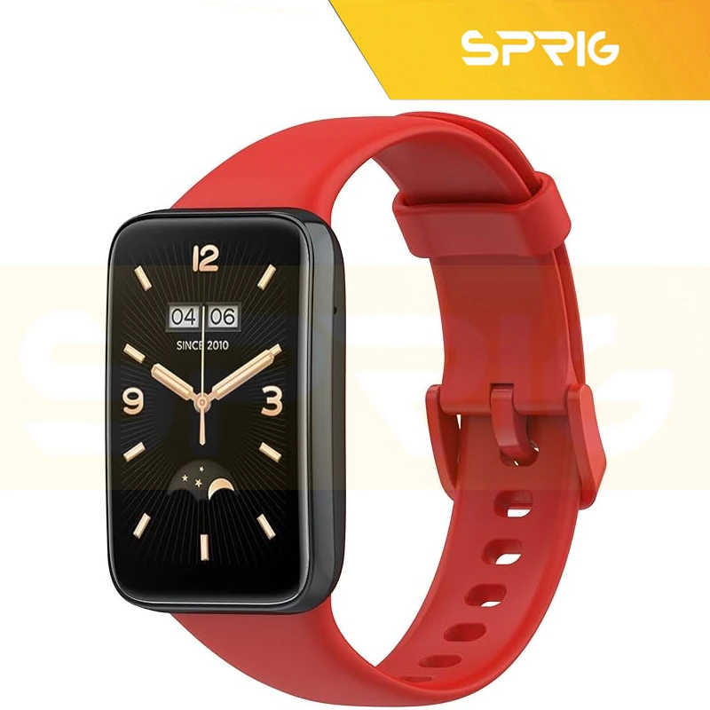 بند اسپریگ مدل SGK Silic Guard مناسب برای ساعت هوشمند شیائومی Mi band 7 pro به همراه کاور