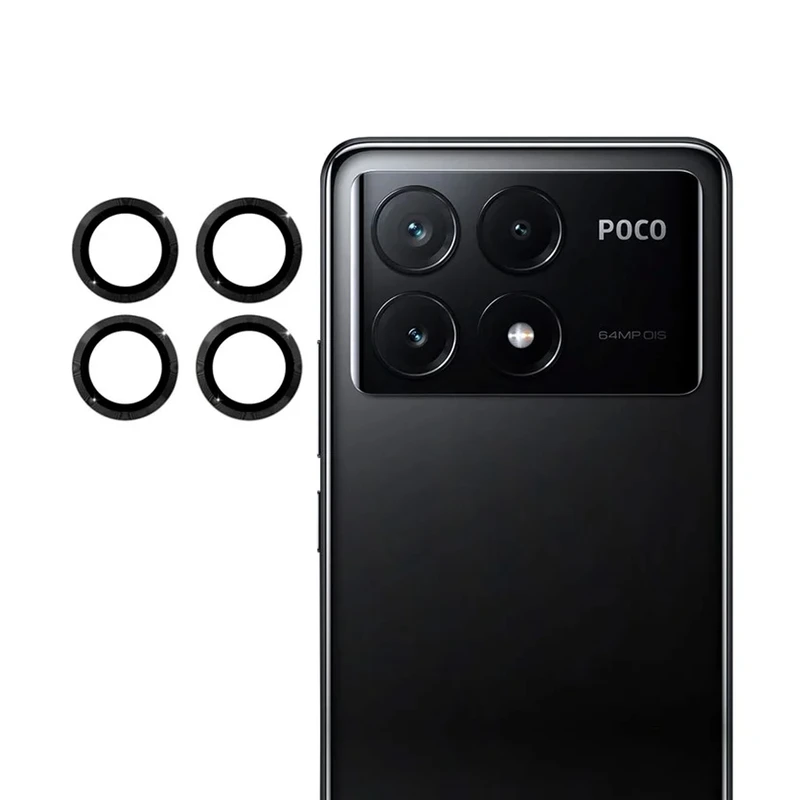 محافظ لنز دوربین رینگی ام‌گلس مدل Ring Protector مناسب برای گوشی موبایل شیائومی Poco X6 Pro