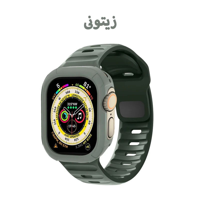 بند زیرو مدل SPG Rugged ZR مناسب برای ساعت هوشمند ویرفیت HK8 pro max / HK9 ultra 2 / T900 Ultra
