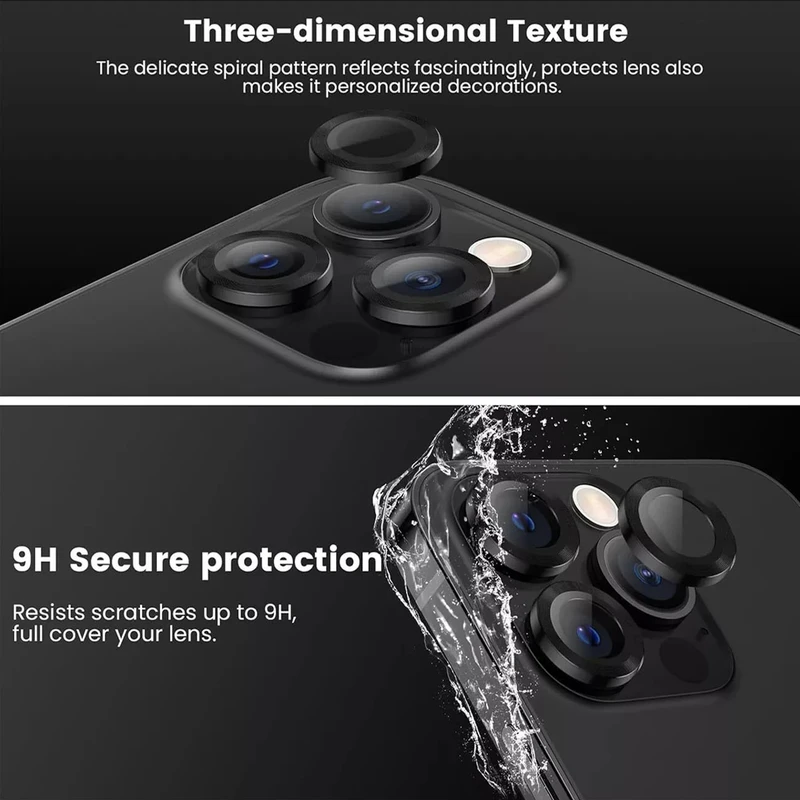 محافظ لنز دوربین سوپرسی مدل Ring Metal SC مناسب برای گوشی موبایل اپل iPhone 16 Pro / 16 Pro Max