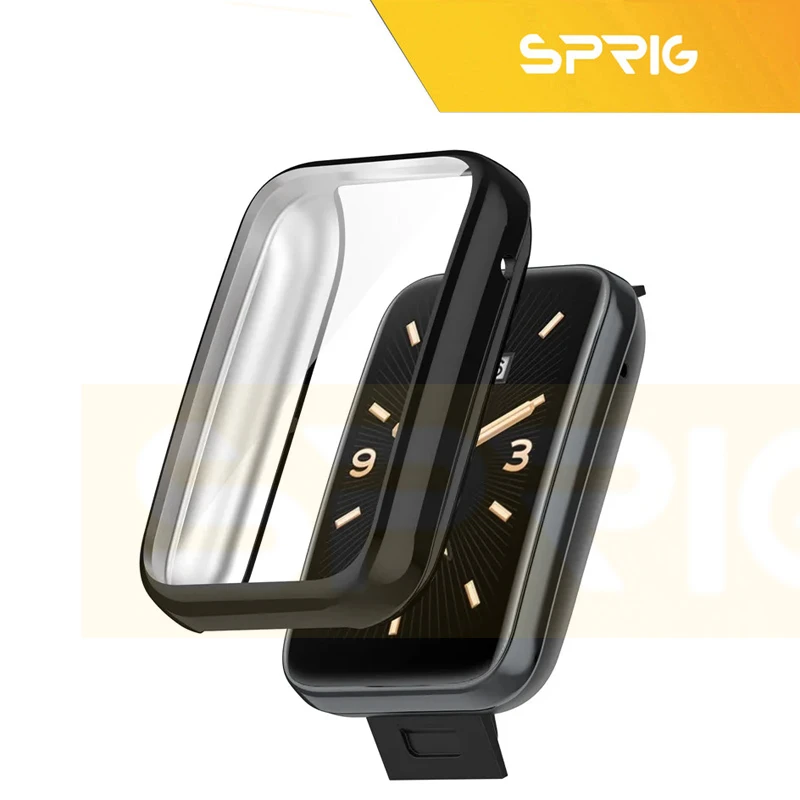 بند اسپریگ مدل SGK Silic Guard مناسب برای ساعت هوشمند شیائومی Mi band 7 pro به همراه کاور