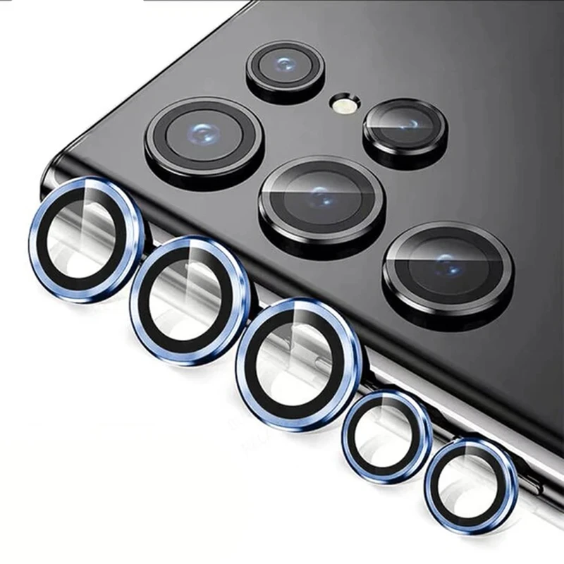 محافظ لنز دوربین ام‌گلس مدل Ring Metal MG مناسب برای گوشی موبایل سامسونگ Galaxy S25 Ultra