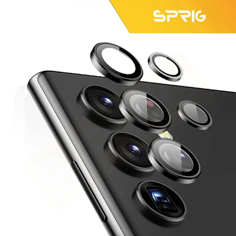 کاور اسپریگ مدل STND Bracket Ring مناسب برای گوشی موبایل سامسونگ Galaxy S25 Ultra به همراه محافظ لنز دوربین