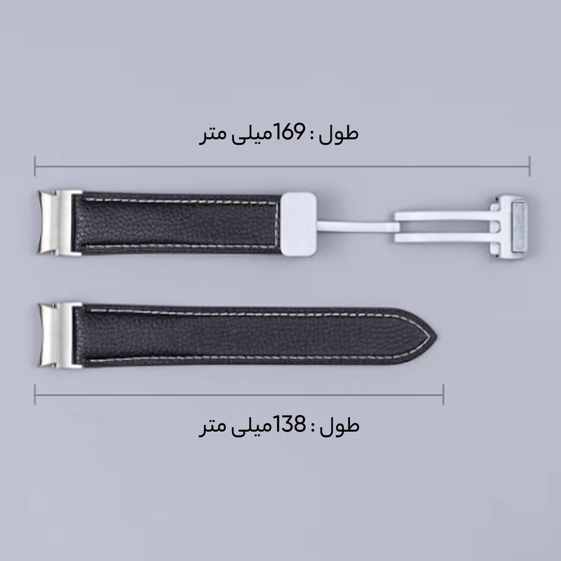 بند اسپریگ مدل Magnetic Leather TW مناسب برای ساعت هوشمند هایلو GS / GST / GST Lite / LS02 Pro / Solar LS05 / Solar Plus RT3 / Solar Lite / RT2 / RS3 / RT LS05s