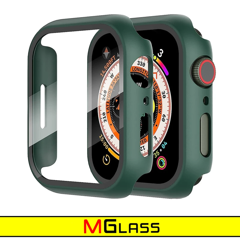 کاور ام‌گلس مدل MG-360 مناسب برای اپل واچ Series SE 2022 Aluminum Case 44mm / SE 2021 Aluminum Case 44mm / Series 5 44mm / Series 6 44mm / SE 44mm به همراه محافظ صفحه نمایش